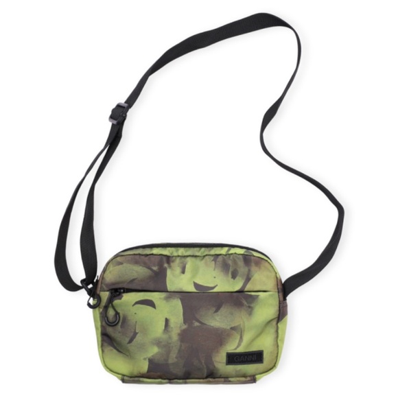 Ganni Green & Black Crossbody Bag Versatile & Stylish - Picture 1 of 16
